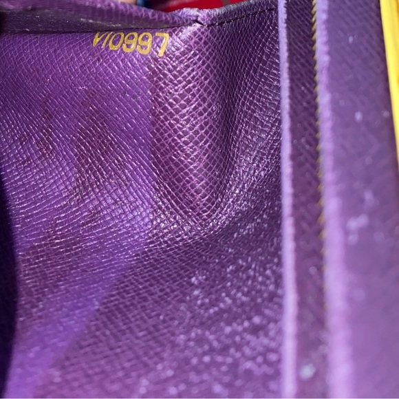 LOUIS VUITTON BILLETS TRESOR BIFOLD EPI LEATHER WALLET YELLOW - Picture 4 of 8